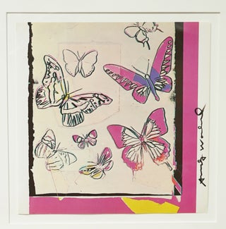 ANDY WARHOL HAND SIGNED PLATE FROM VANISHING ANIMALS, FRAMED ~ W.LOA