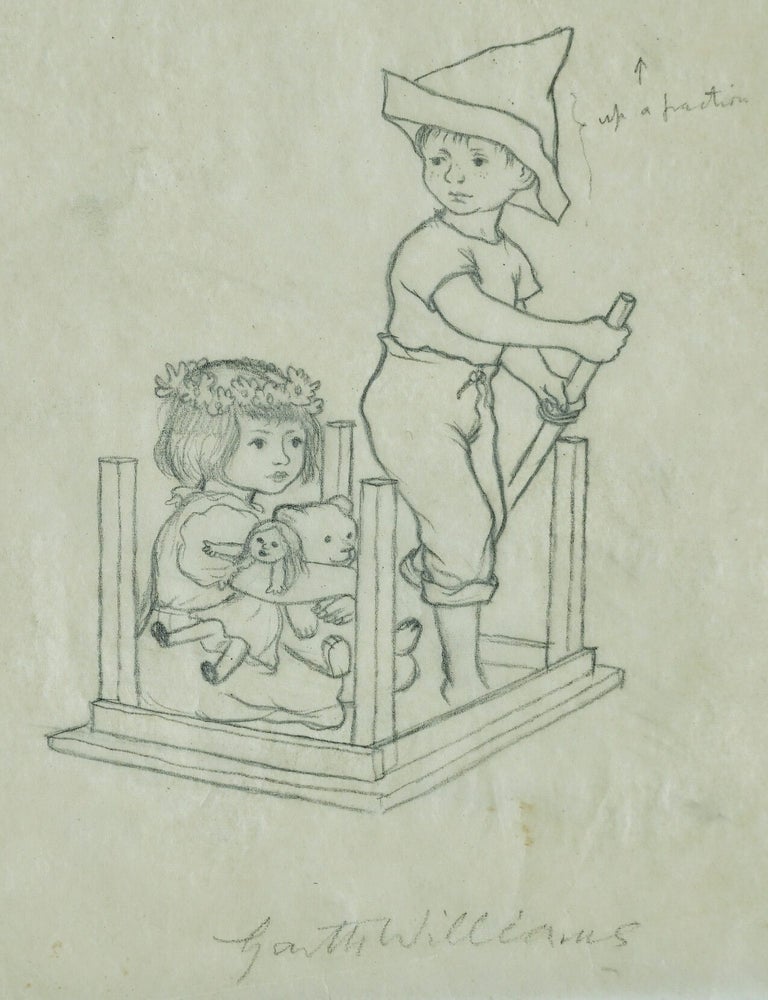 Item #3288 GARTH WILLIAMS ORIGINAL PRELIMINARY DUST JACKET ILLUSTRATION FOR "THE TALL BOOK OF MAKE BELIEVE". GARTH WILLIAMS.