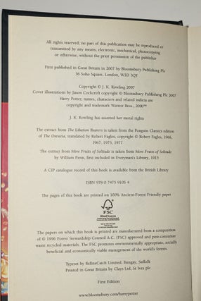 HARRY POTTER AND THE DEATHLY HALLOWS (Moonlight Signing with event ticket)