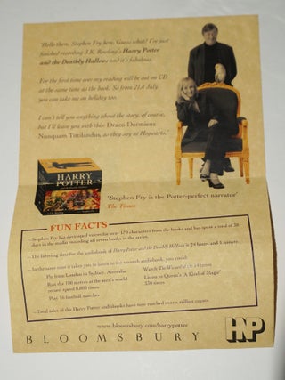 HARRY POTTER AND THE DEATHLY HALLOWS (Moonlight Signing with event ticket)