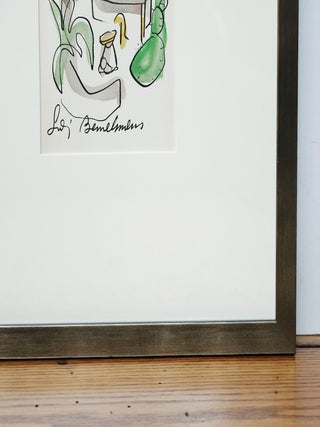 LUDWIG BEMELMANS~ ORIGINAL SIGNED WATERCOLOR PAINTING, FRAMED