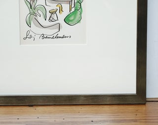 LUDWIG BEMELMANS~ ORIGINAL SIGNED WATERCOLOR PAINTING, FRAMED