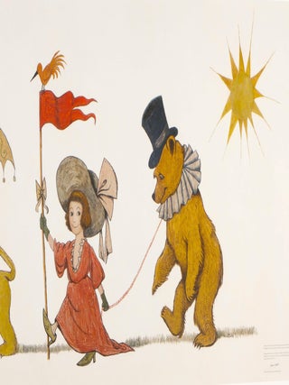 MAURICE SENDAK SIGNED LIMITED EDITION 12 FOOT MURAL (author of Where The Wild Things Are)